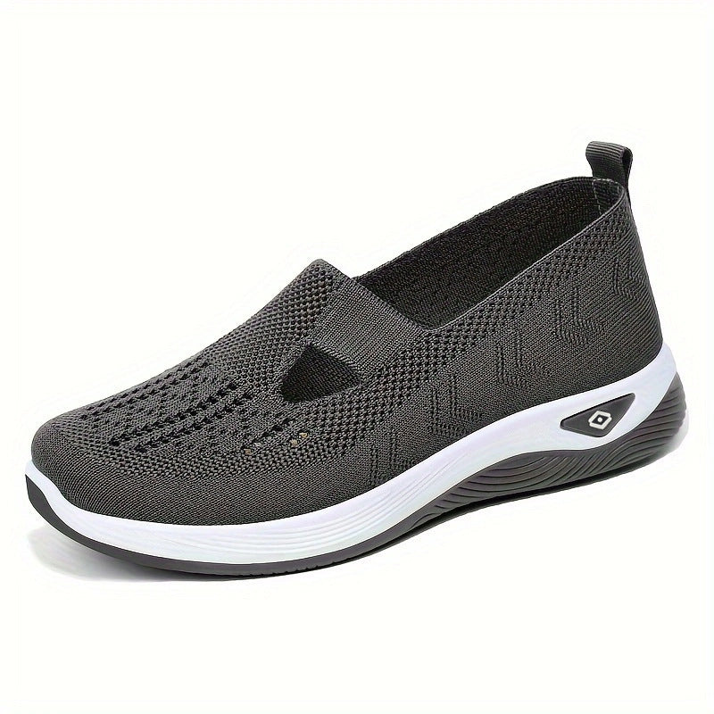 Damen Sneaker Bequem Luftdurchlässig Strickdesign