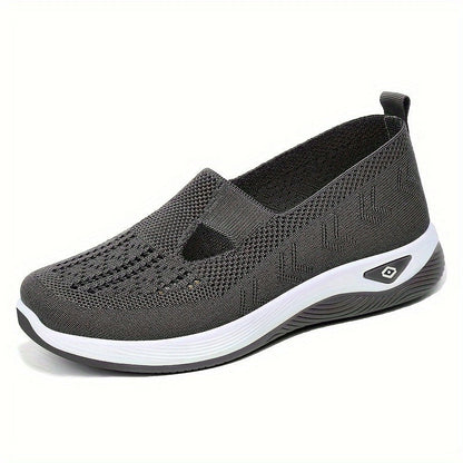 Damen Sneaker Bequem Luftdurchlässig Strickdesign