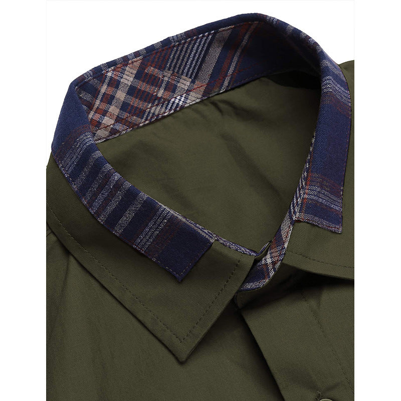 Herren Kurzarmhemd Modern Karo Elegantes Design