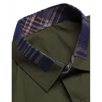 Herren Kurzarmhemd Modern Karo Elegantes Design