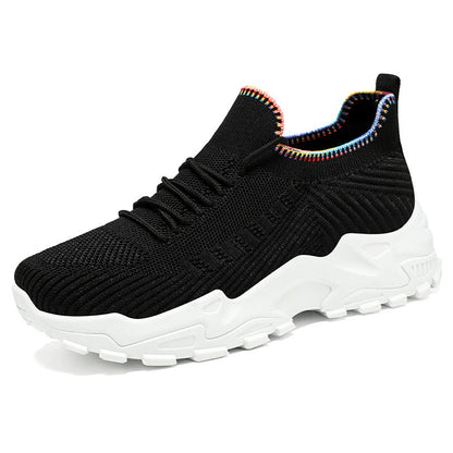 Damen Sneaker Sportlich Knit Elastisch Bequem