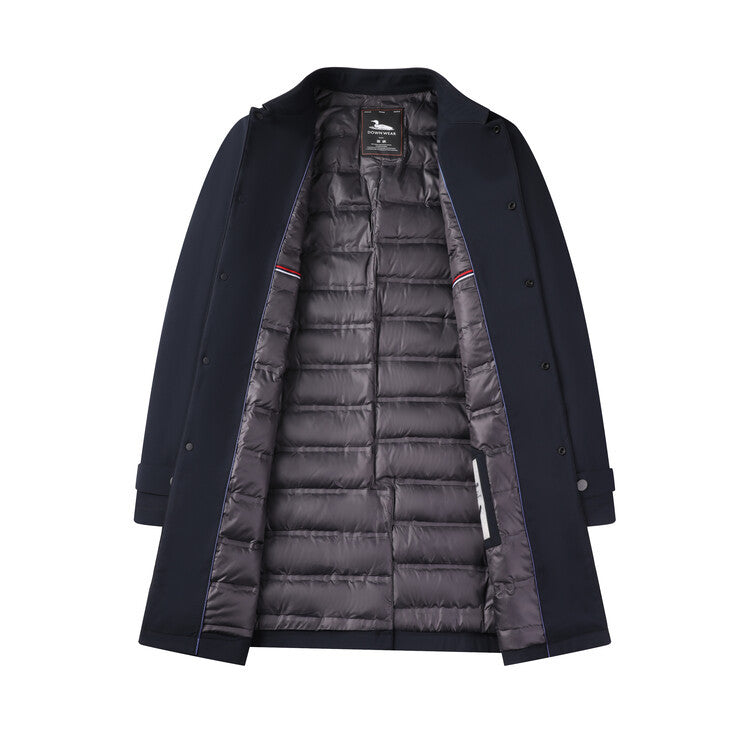 Herren Übergangsjacke Elegant Schwarz Modern