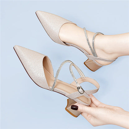 Damen Absatzschuhe Elegante Hochhackig Glitzer