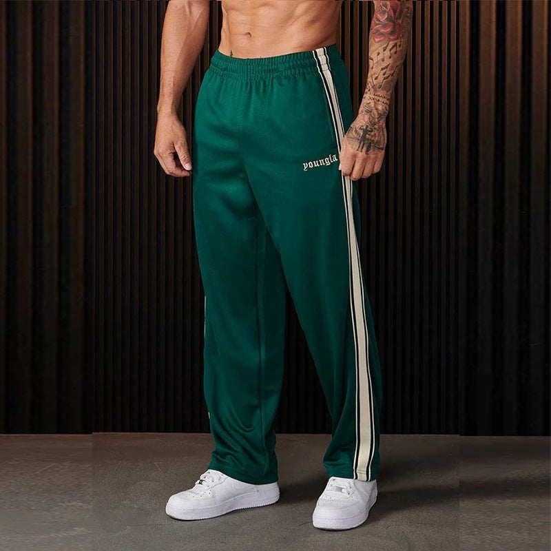 Sportliche Herrenhose mit Streifen Seitenstreifen Freizeit