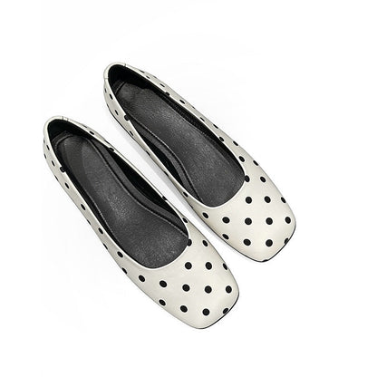 Damen Ballerinas Klassisch Punkte Design Elegante Schuhe