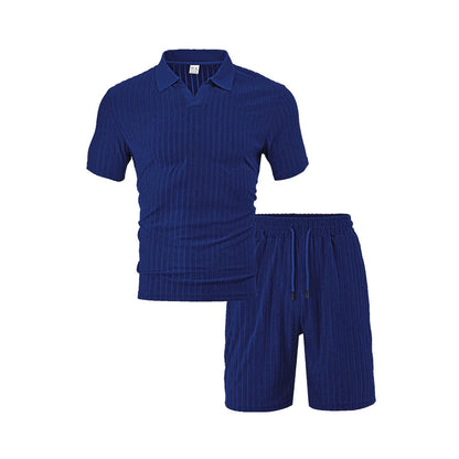Herren Freizeit-Set Baumwoll Mix Elastisch Modern