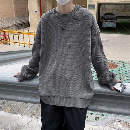 Grobstrickpullover Damen Lässig Oversized Winter