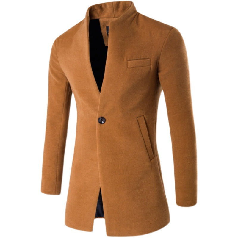 Herren Lederjacke Stehkragen Asymmetrisch Modern - BerlinGlamour
