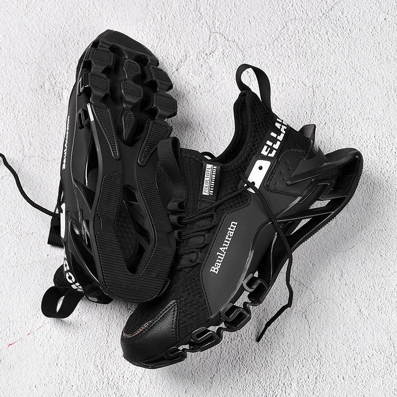 Damen Sport-Sneaker Atmungsaktiv Leichtlaufend Schwarz