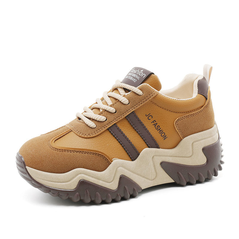 Damen Sneaker Chunky Weite Sohle Bequem Trend