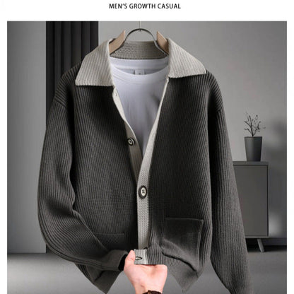 Damen Strickjacke Bequem Schnitt Mit Taschen