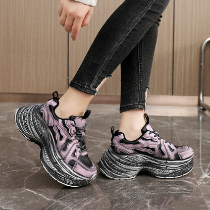 Damen Sneaker Chunky Fashion Schuhe atmungsaktiv Comfort