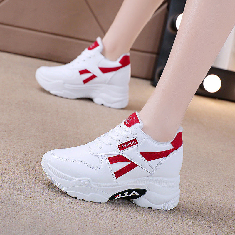 Damen Sneaker Sportlich Dickes Profil Modisch