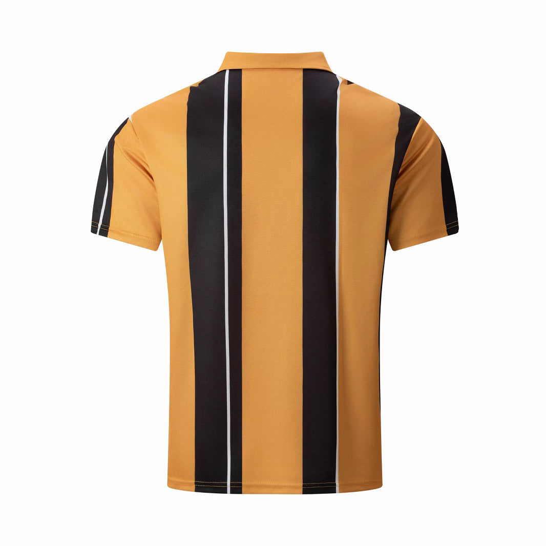 Herren Polo-Shirt Streifenmuster Modern Slim Fit