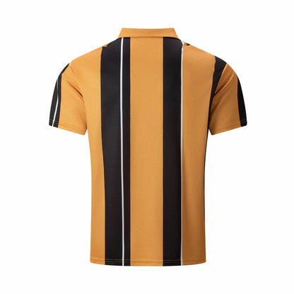 Herren Polo-Shirt Streifenmuster Modern Slim Fit