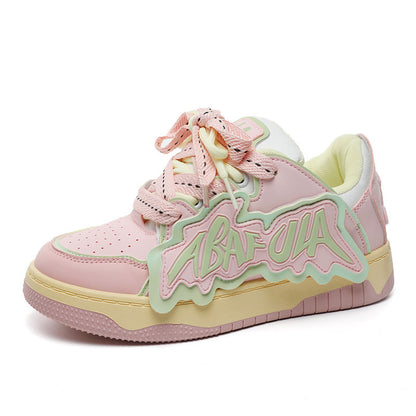 Damen Sneaker Glänzend Einzigartig Trendy Heidi Style