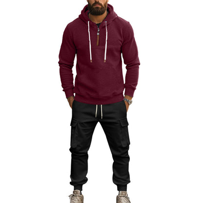Herren Hoodie Lässig mit Cargo-Hose Bequem