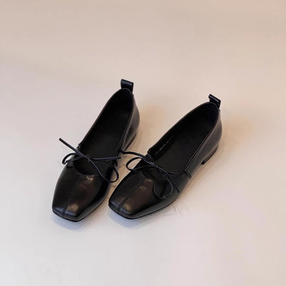 Damen Ballerinas Bequem Schnürung Elegant - BerlinGlamour