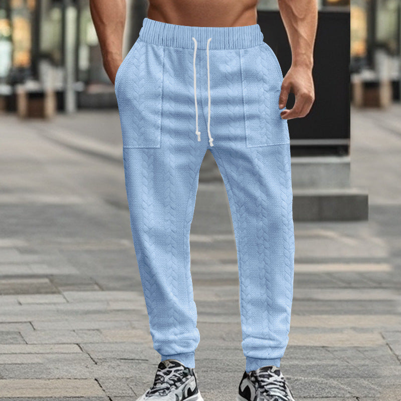 Herren Sweatpants Bequem Strukturiert Mit Taschen Modern