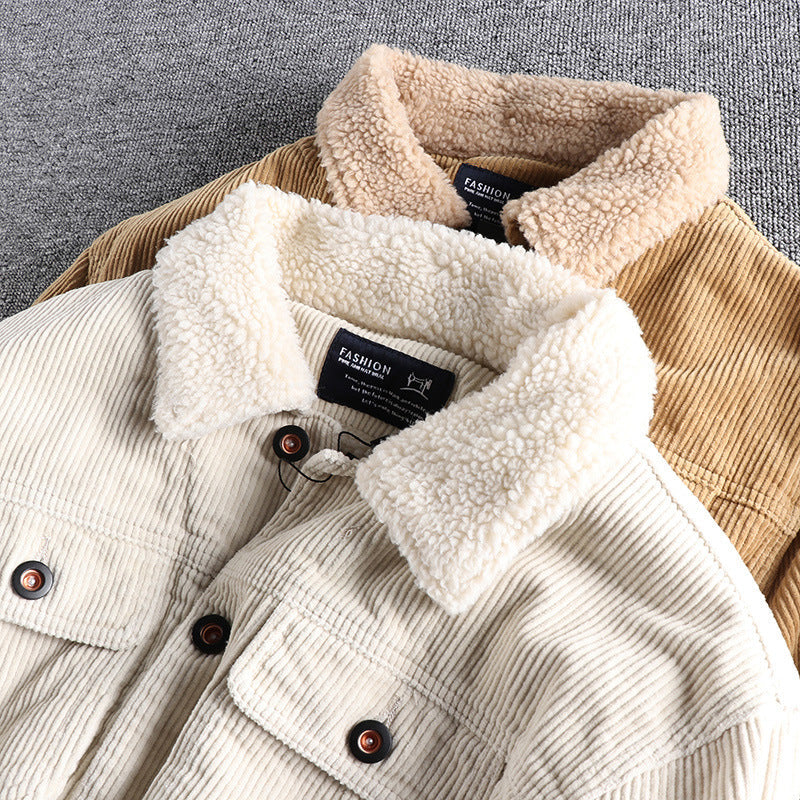 Herren Cordjacke mit kuscheligem Futter und praktischen Taschen BerlinGlamour.