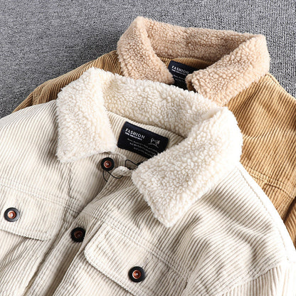 Herren Cordjacke mit kuscheligem Futter und praktischen Taschen BerlinGlamour.