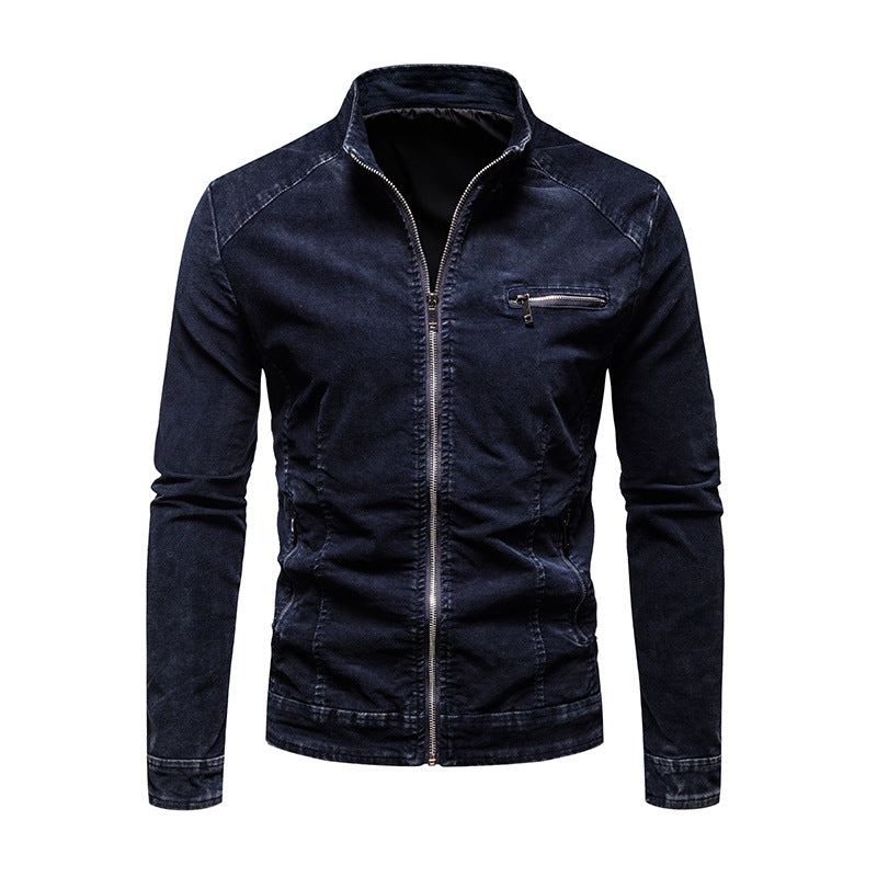 Herren Übergangsjacke Modern mit Reißverschluss und Brusttasche