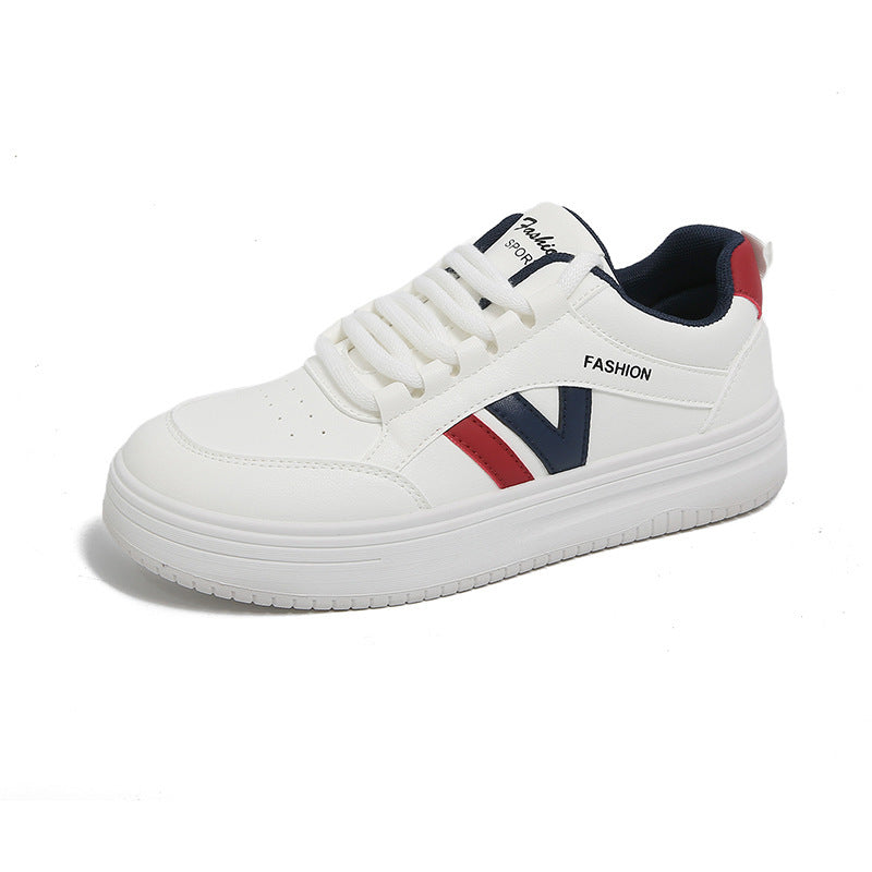 Damen Sneaker Sportlich Komfortabel Laufschuhe Weiße Sohle