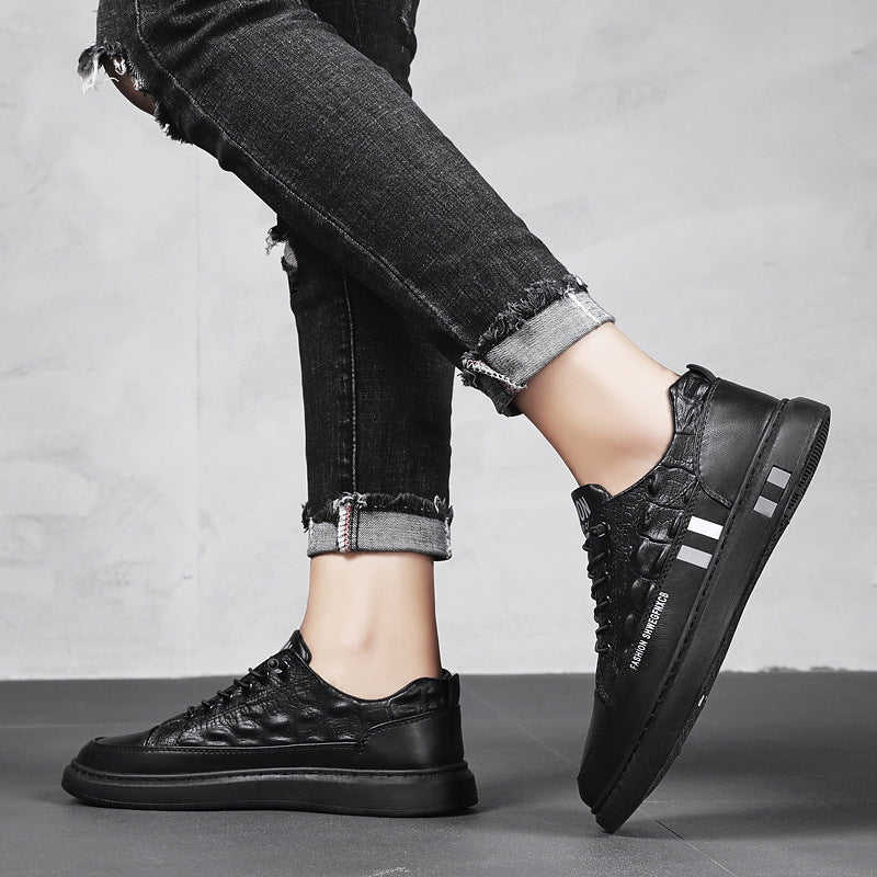 Damen Sneaker Krokodil Design Bequem Trendy