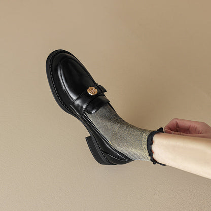 Damen Mokassins Elegante Schuhe mit Schnalle Komfortabel - BerlinGlamour