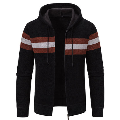 Herren Kapuzenjacke Modisch Strukturiert Elegant - BerlinGlamour