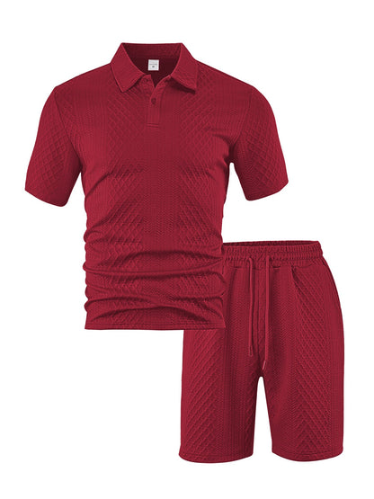 Herren Freizeitanzug Elastisch Modern mit Struktur