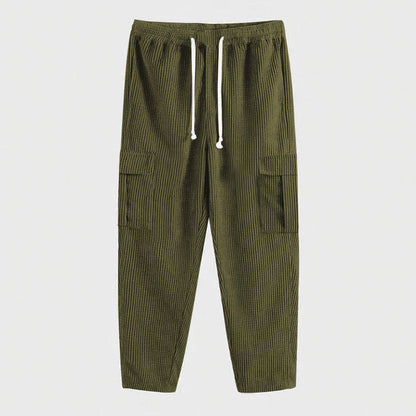 Bequeme Herren Cargo-Hose Elastischer Bund Stretch