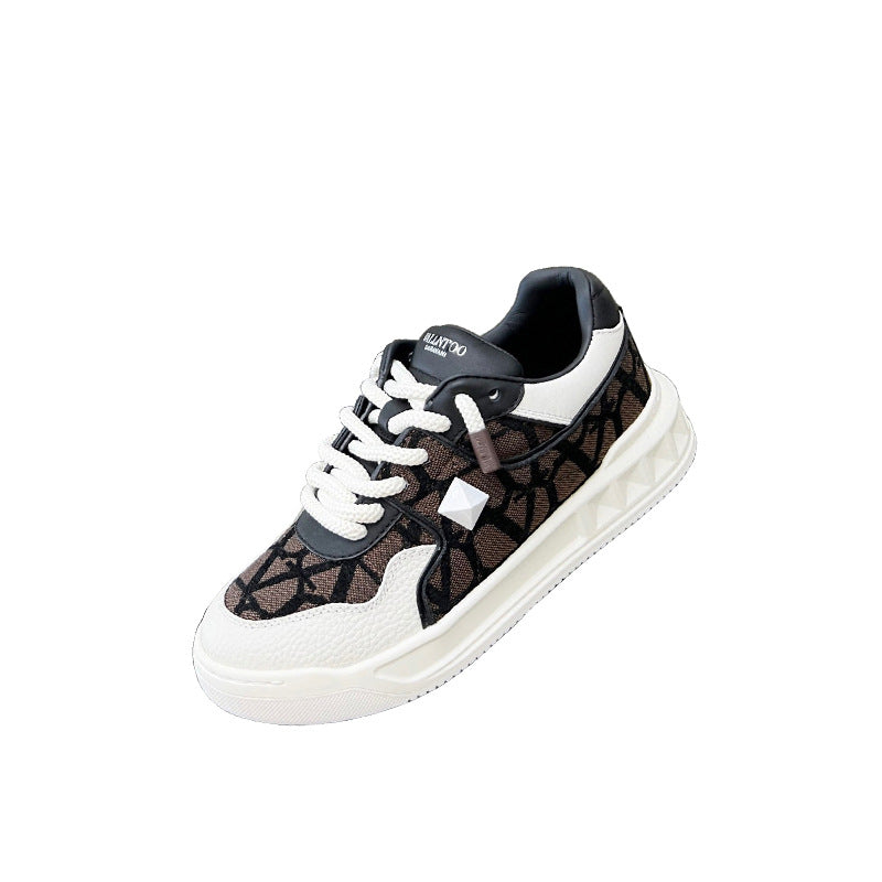 Damen Sneaker Sportlich Camouflage Robust