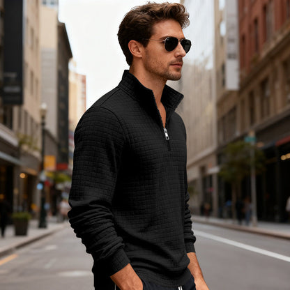 Sportlicher Herren Pullover Reißverschluss Modern