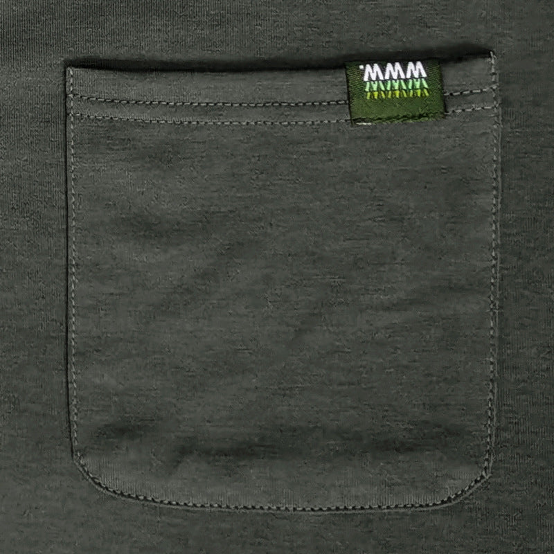 Herren Langarmshirt Modern mit Brusttasche Trends