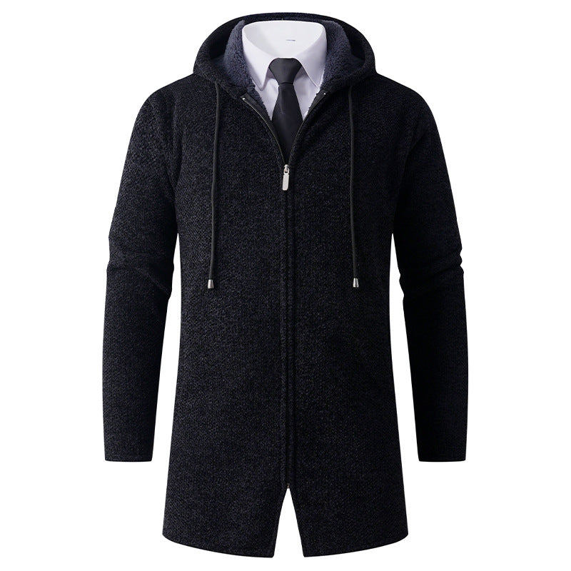Herren Hoodie-Jacke Lässig Mit Kapuze Reißverschluss