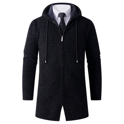 Herren Hoodie-Jacke Lässig Mit Kapuze Reißverschluss