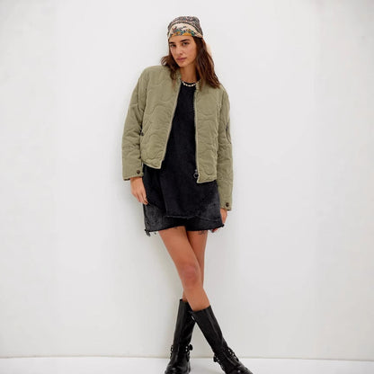 Gesteppte Damen Bomberjacke Trendy Berlin