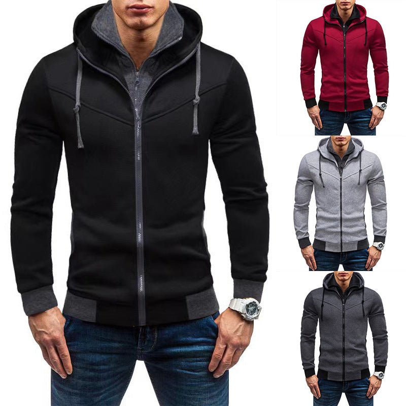 Herren Fleecejacke Kapuzenjacke Warm mit Taschen Modern - BerlinGlamour