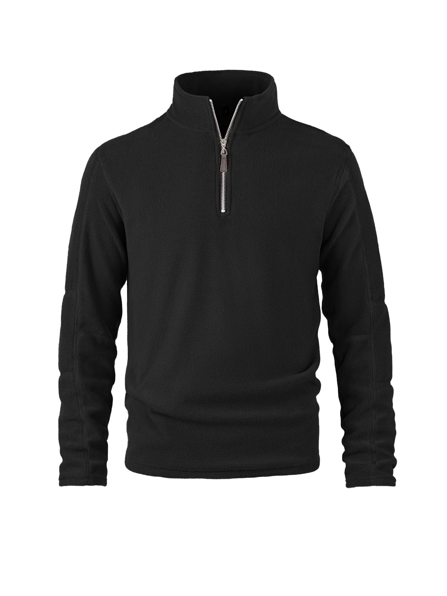 Herren Fleece-Pullover Hochkragen Warm Reißverschluss