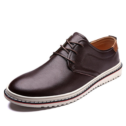 Herren Schnürschuhe Leder Elegante Freizeitschuhe Modern