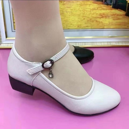 Damen Ballerinas Bequem Modisch Riemen Schuhe
