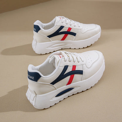 Damen Sneaker Sportlich Plattform Atmungsaktiv Komfortabel