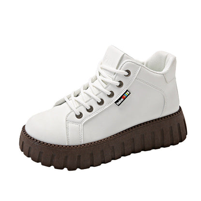 Damen Sneaker High-Top wasserdicht mit dicker Sohle