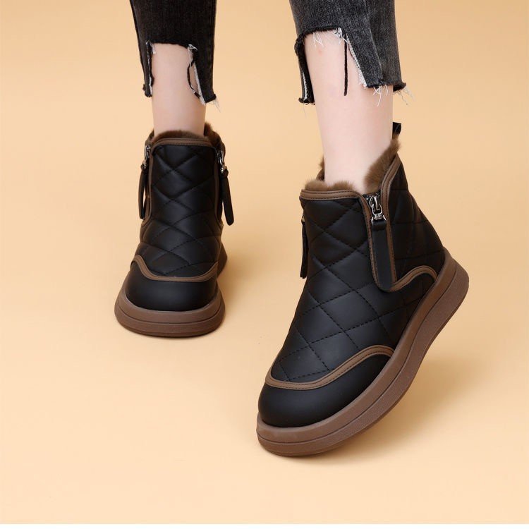 Damen Winterboots Warm Gefüttert Waterproof