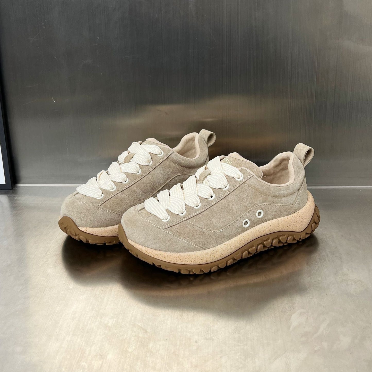 Damen Sneaker Sportlich Atmungsaktiv Rutschfest Schwarz