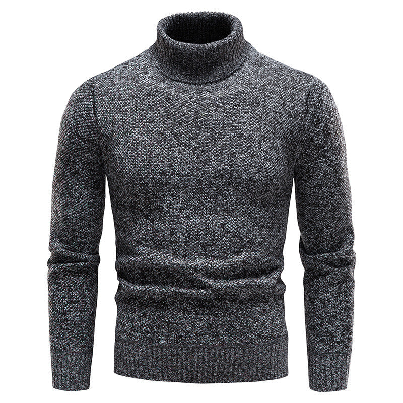Herren Rollkragenpullover Weich Strickpullover Elegannt