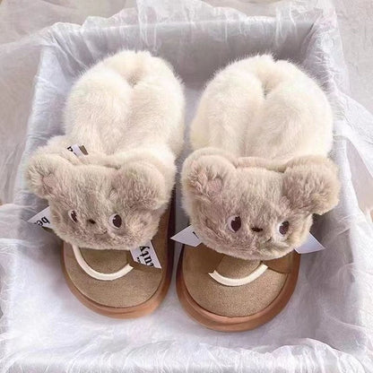 Damen Hausschuhe Flauschig Niedlich Tiermotiv Warm