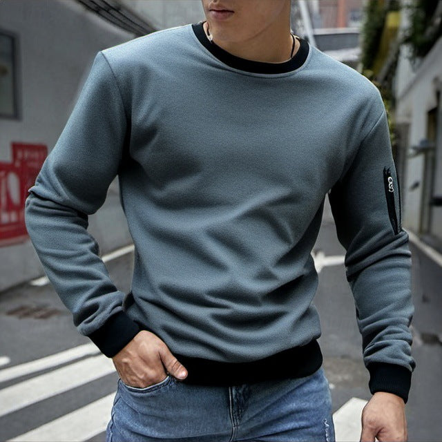 Herren Sportshirt Sweatshirt Casual Modern