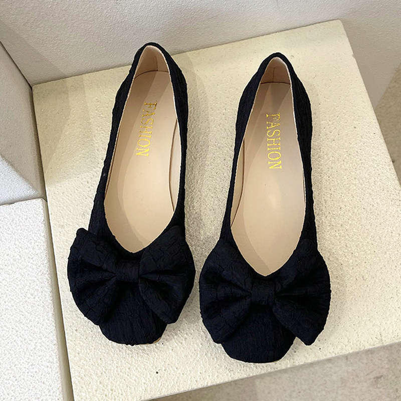 Damen Ballerinas mit Schleife Moderne Frauen Schuhe